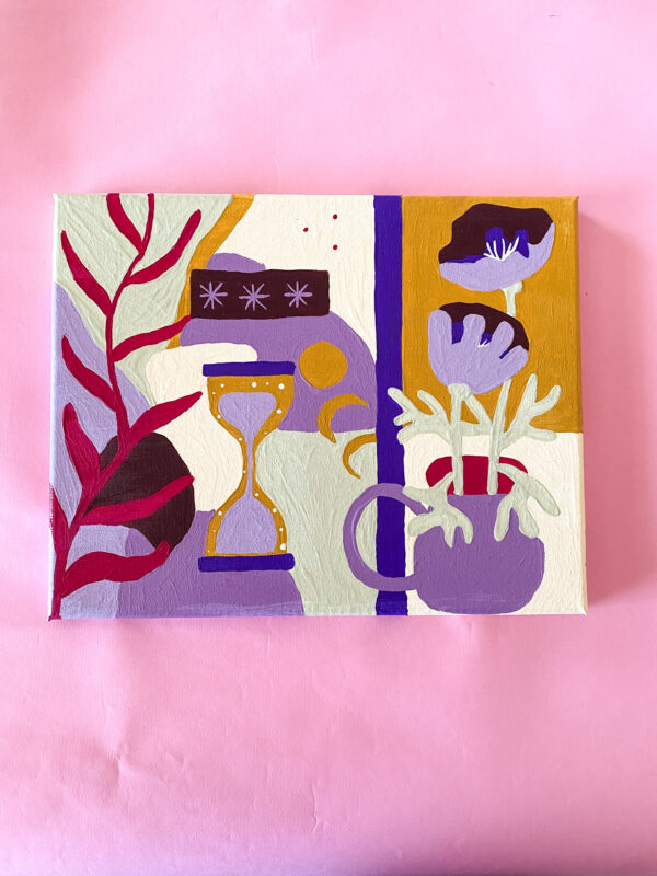 Peinture acrylique sur toile, œuvre originale, modèle unique
