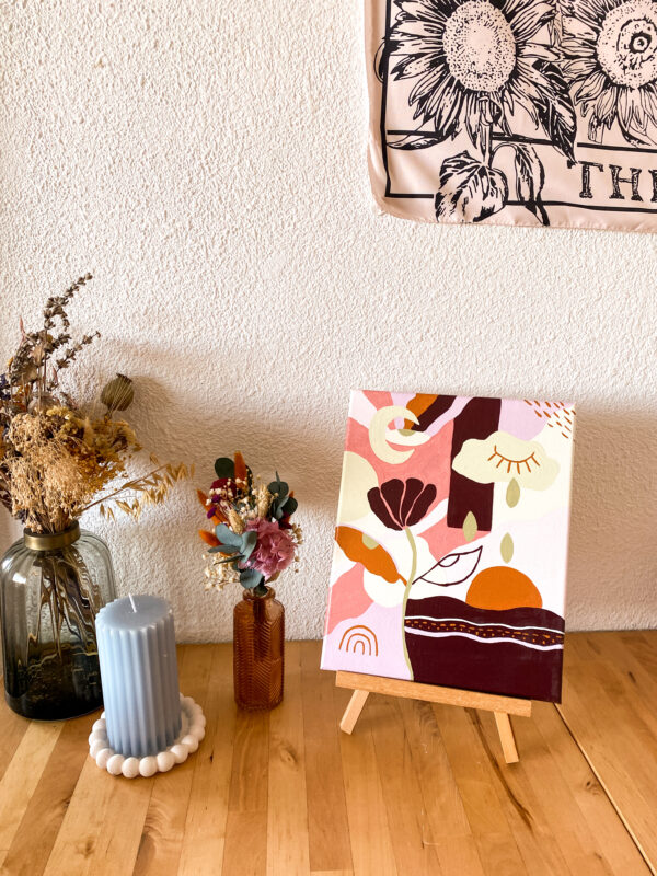 Peinture acrylique sur toile, œuvre originale, modèle unique – Image 5