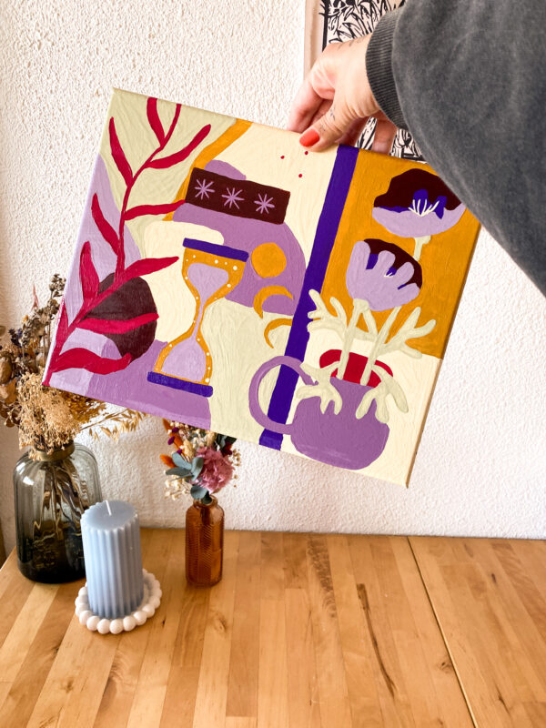 Peinture acrylique sur toile, œuvre originale, modèle unique – Image 6