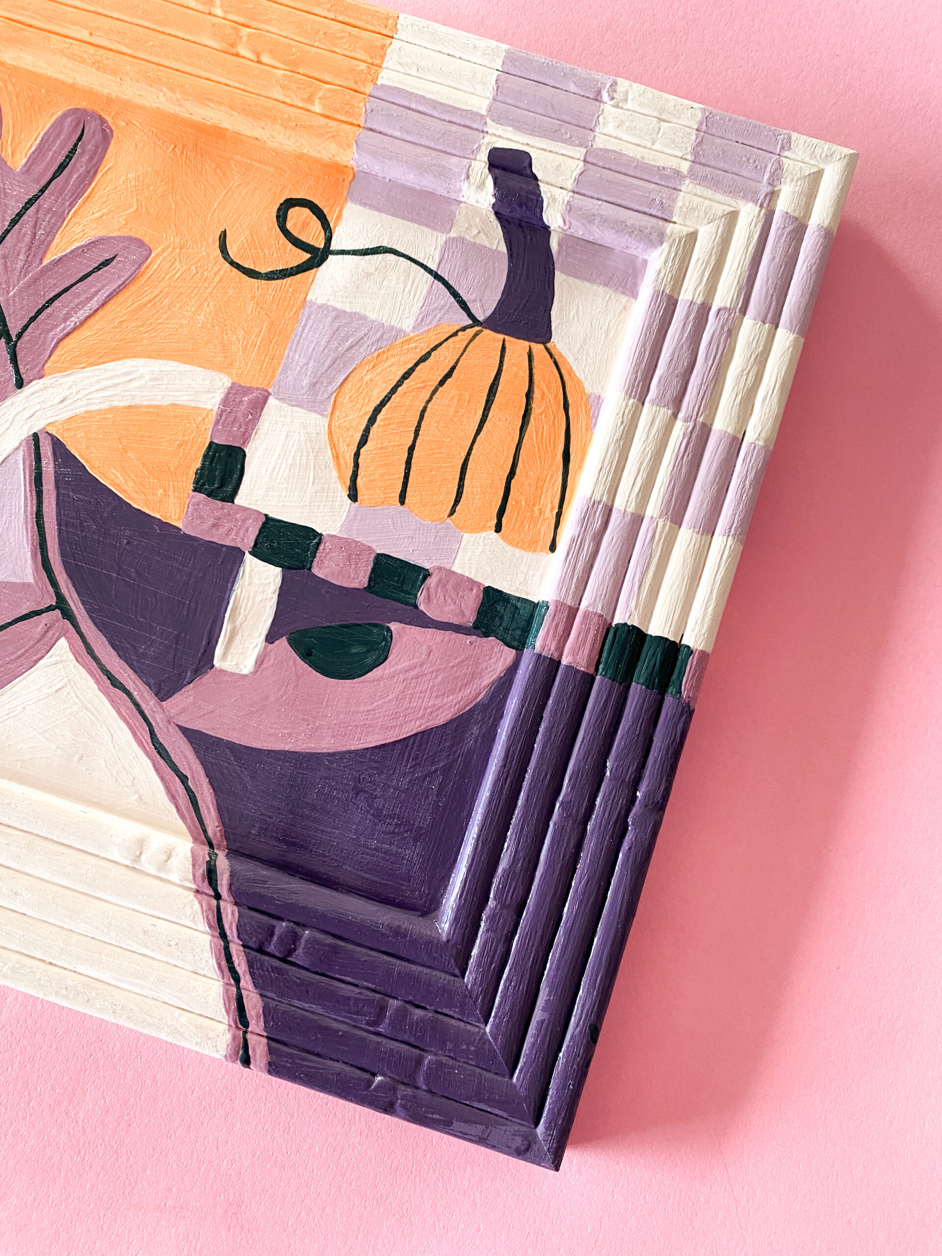 Peinture acrylique sur cadre, œuvre originale, modèle unique – Image 3