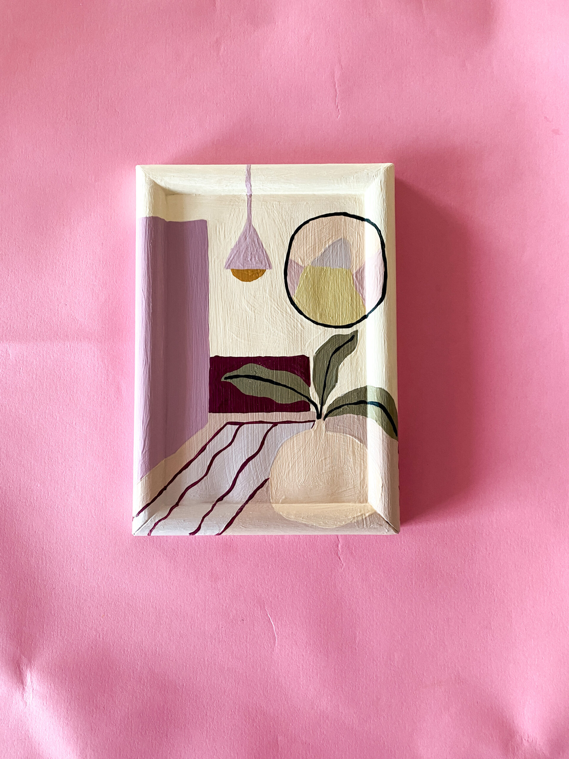 Peinture acrylique sur cadre, œuvre originale, modèle unique