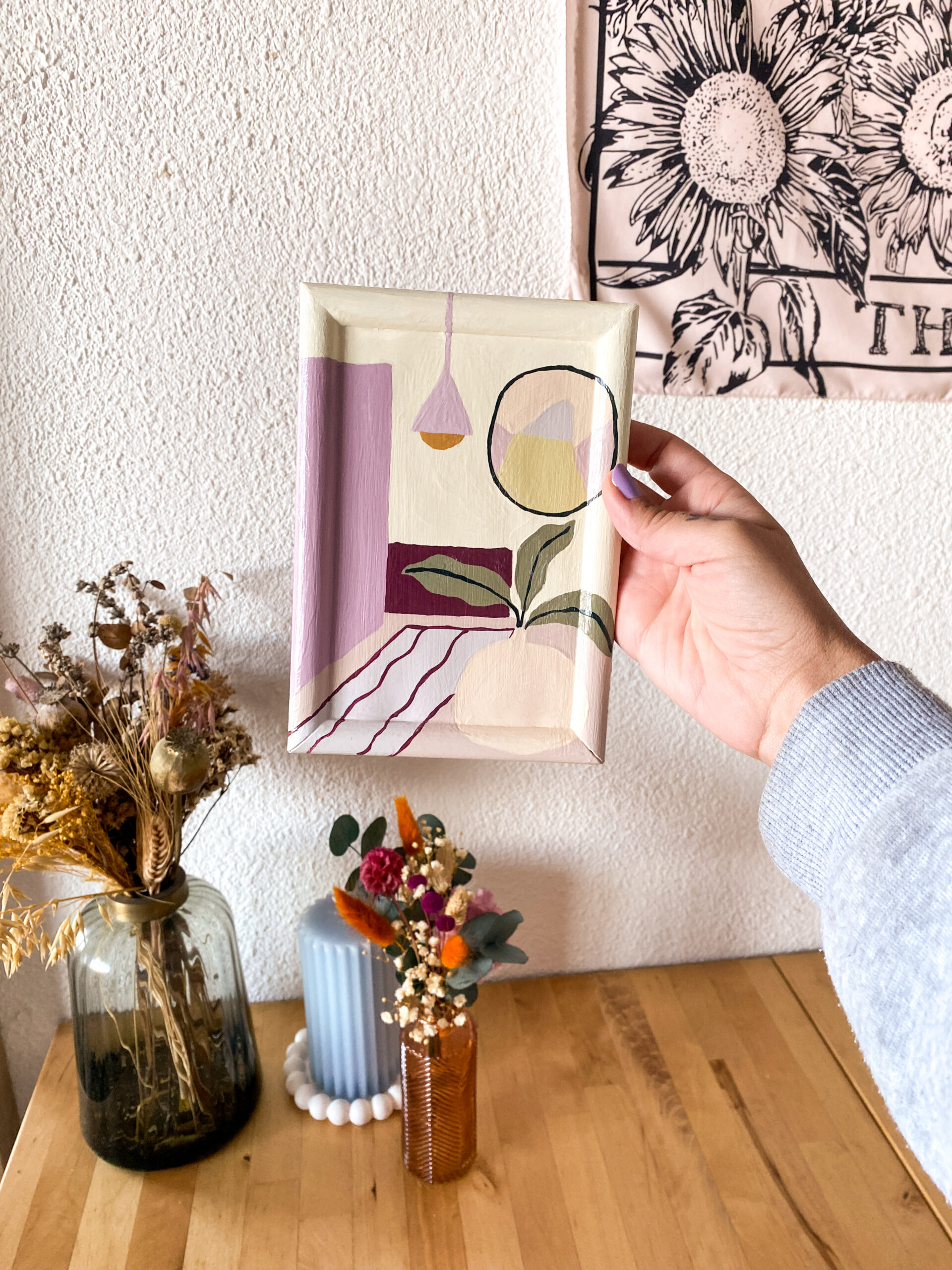 Peinture acrylique sur cadre, œuvre originale, modèle unique – Image 4