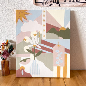 Peinture acrylique sur toile, œuvre originale, modèle unique