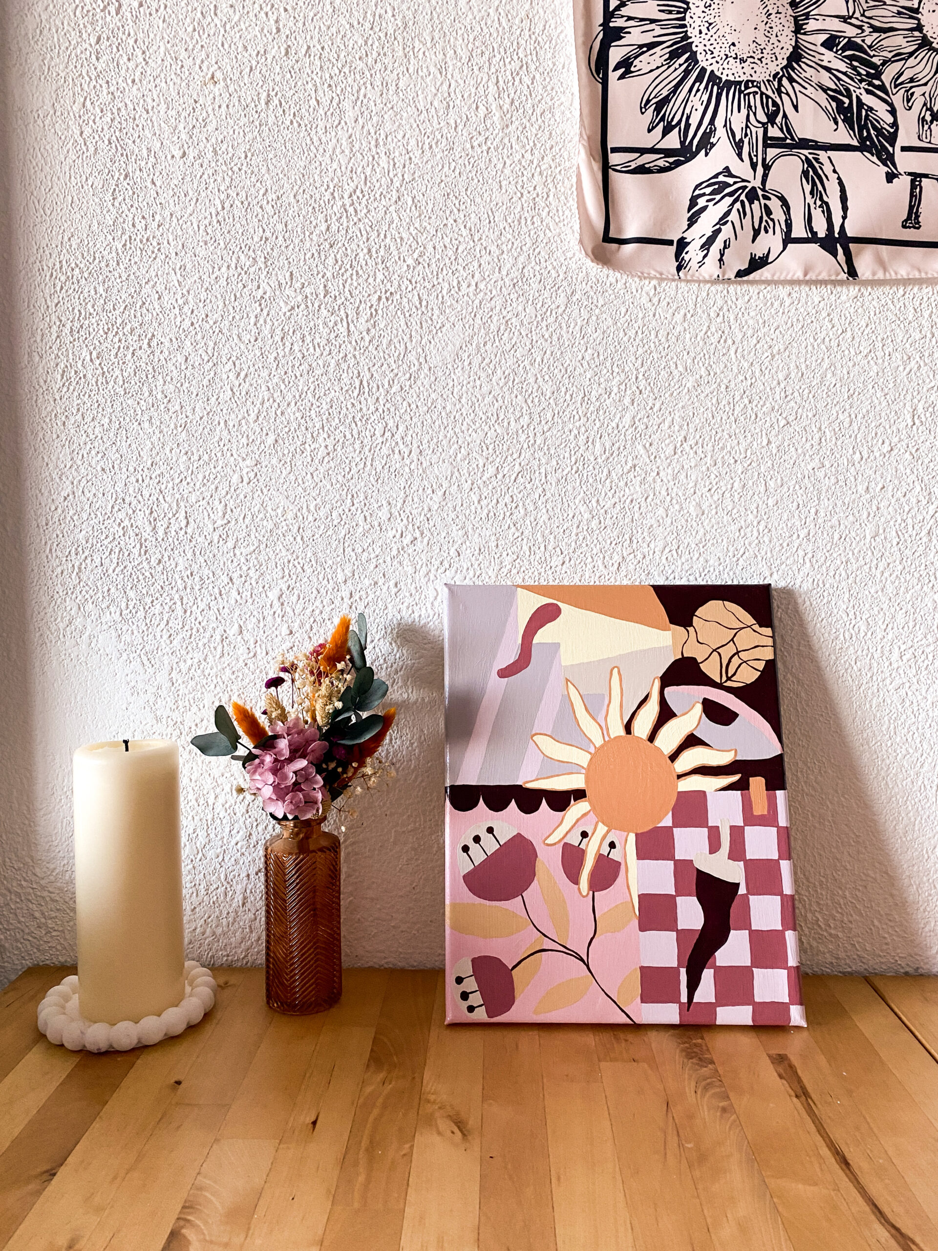 Peinture acrylique sur toile, œuvre originale, modèle unique – Image 6