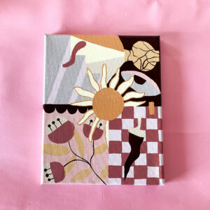 Peinture acrylique sur toile, œuvre originale, modèle unique