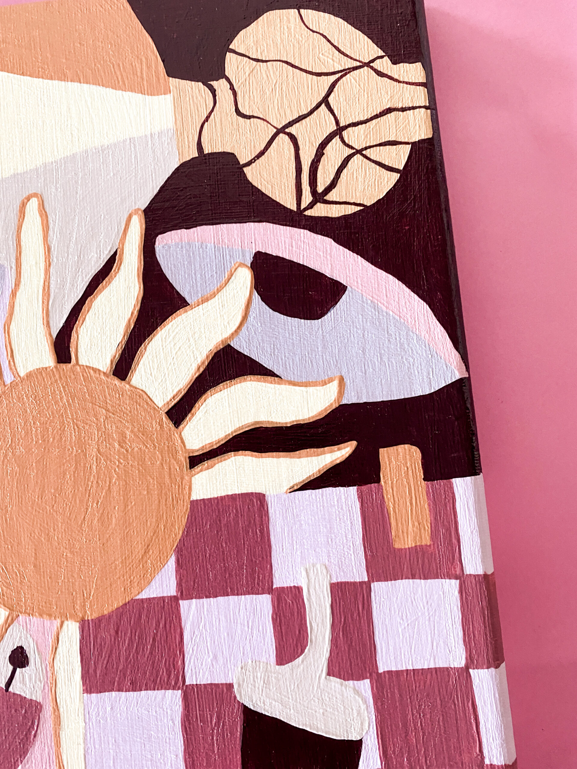 Peinture acrylique sur toile, œuvre originale, modèle unique – Image 3