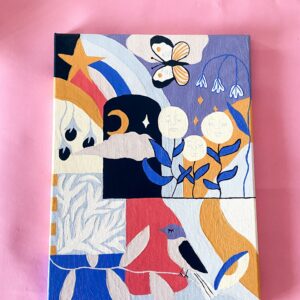 Peinture acrylique sur toile, œuvre originale, modèle unique