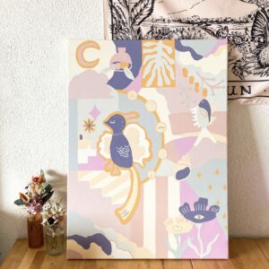 Peinture acrylique sur toile, œuvre originale, modèle unique