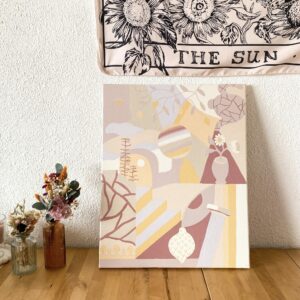 Peinture acrylique sur toile, œuvre originale, modèle unique