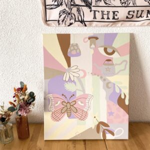 Peinture acrylique sur toile, œuvre originale, modèle unique