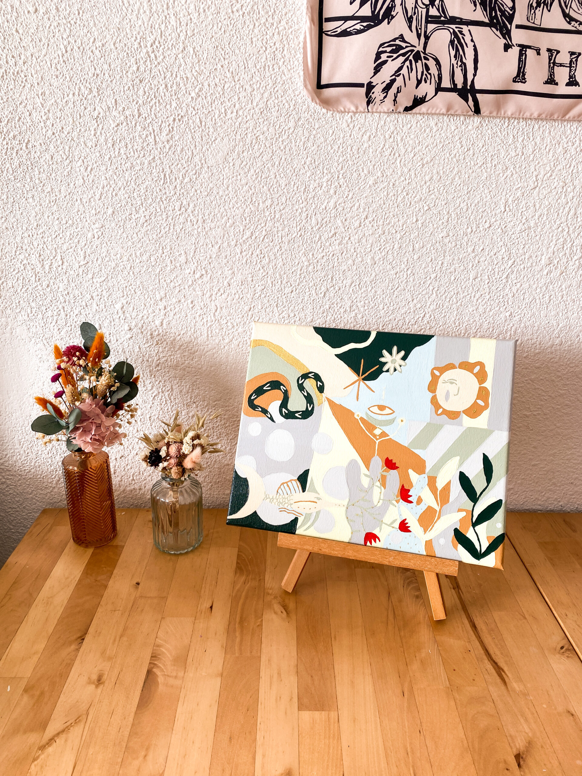 Peinture acrylique sur toile, œuvre originale, modèle unique – Image 6