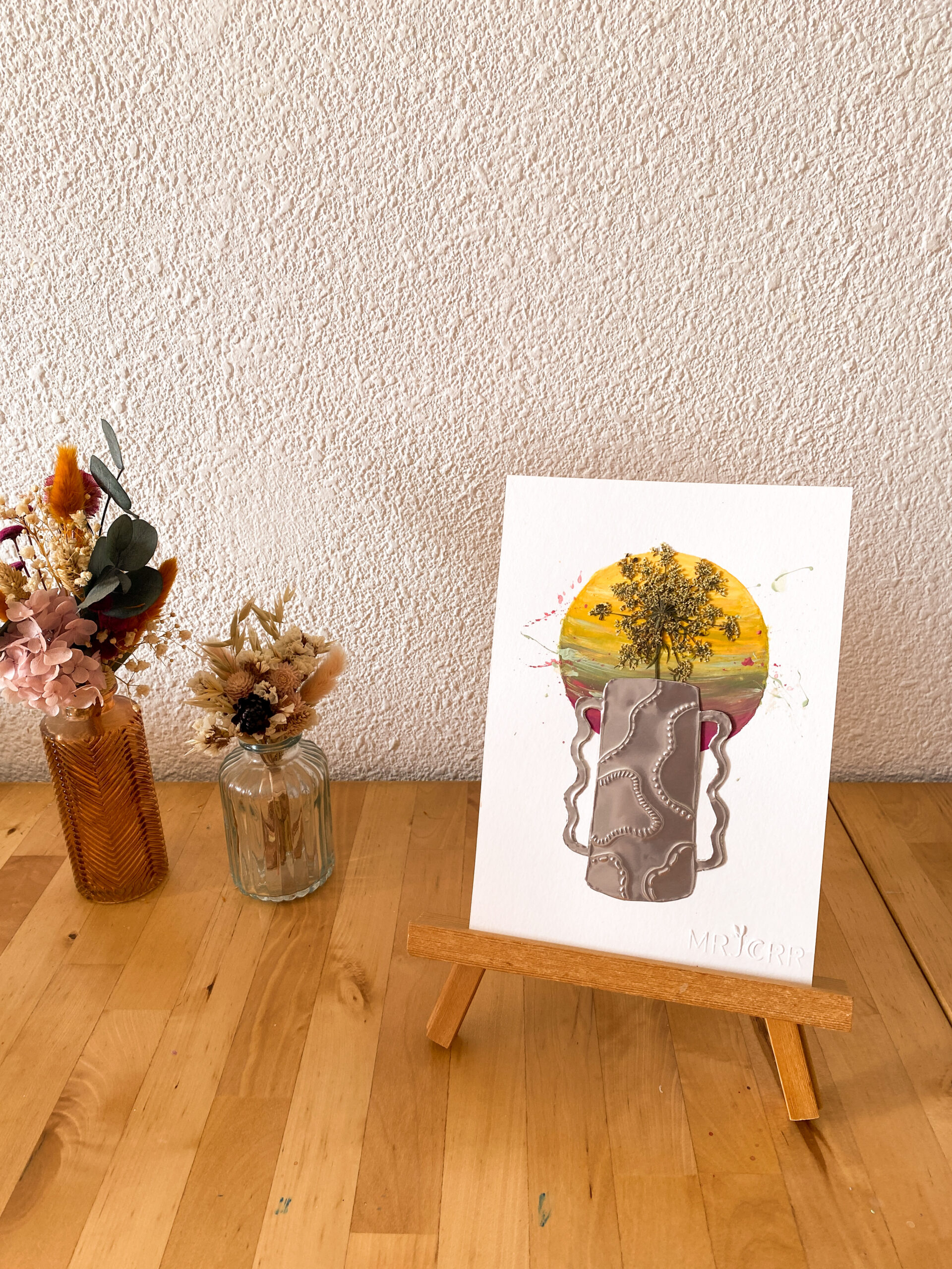 Peinture acrylique sur papier, œuvre originale, modèle unique – Image 4