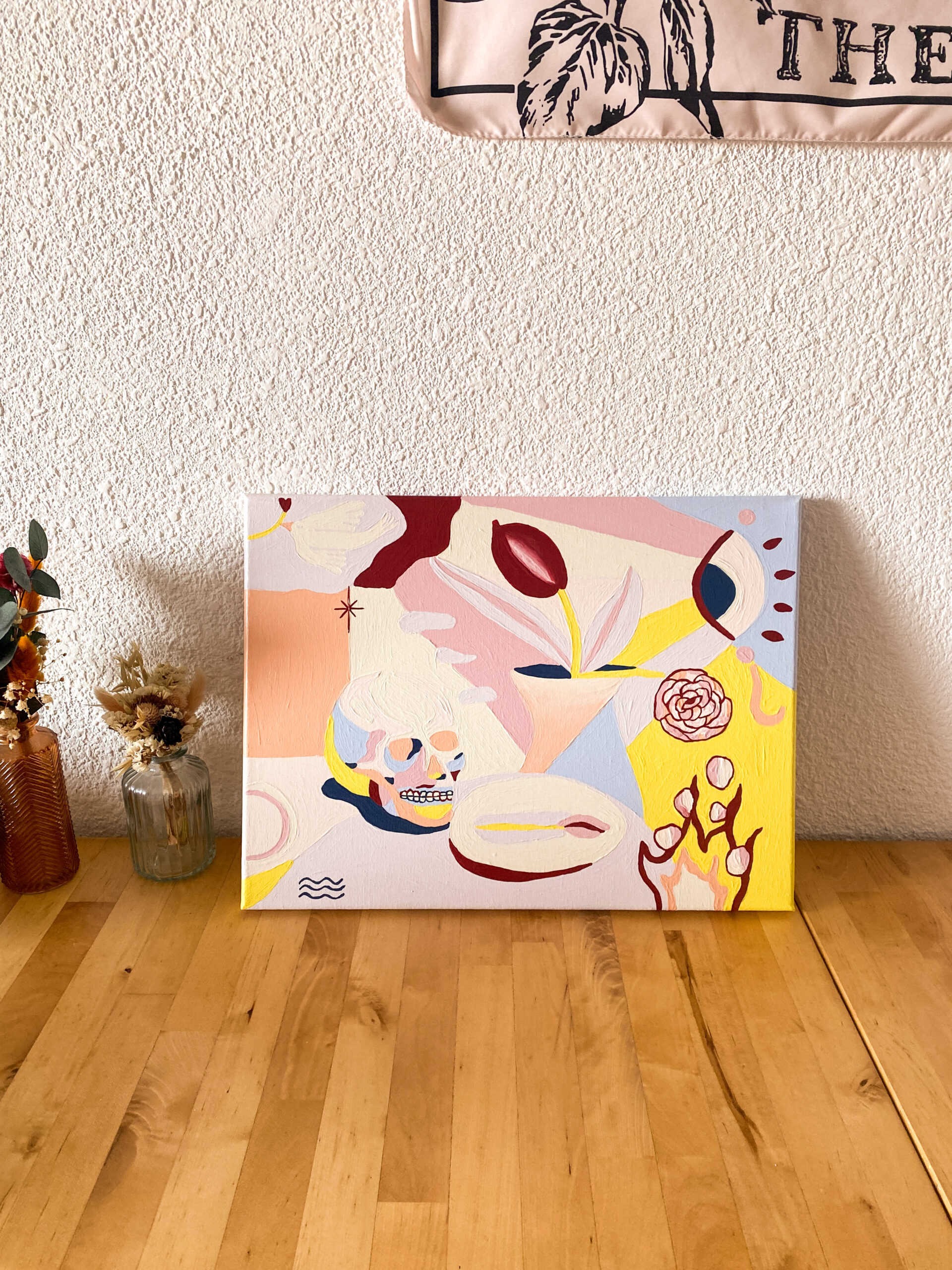 Peinture acrylique sur toile, œuvre originale, modèle unique – Image 7
