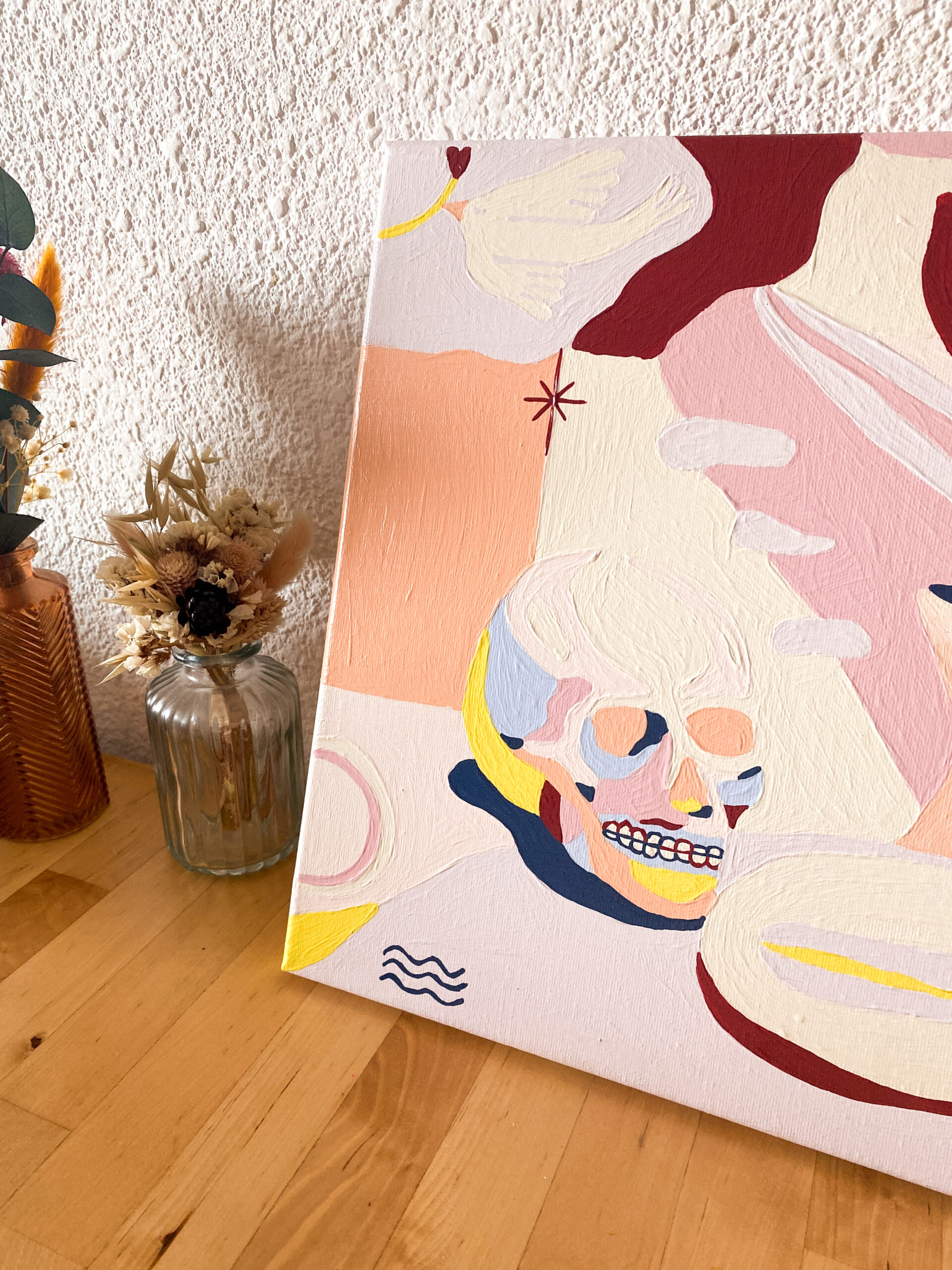 Peinture acrylique sur toile, œuvre originale, modèle unique – Image 6